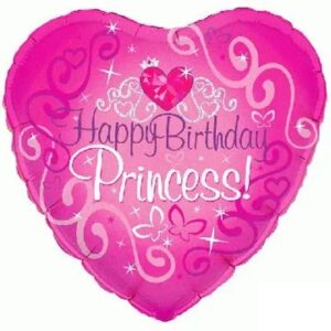Folijski balon Happy Birthday Princess