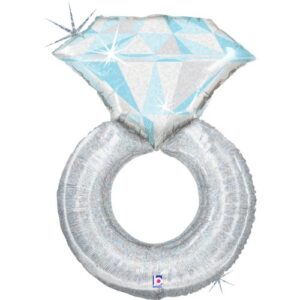 Folijski balon Platinum wedding ring 80 cm